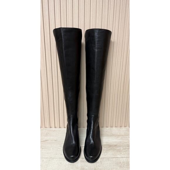 Stuart Weitzman Women's Reserve Over the Knee Leather Boots Sz 7 - Picture 8 of 13
